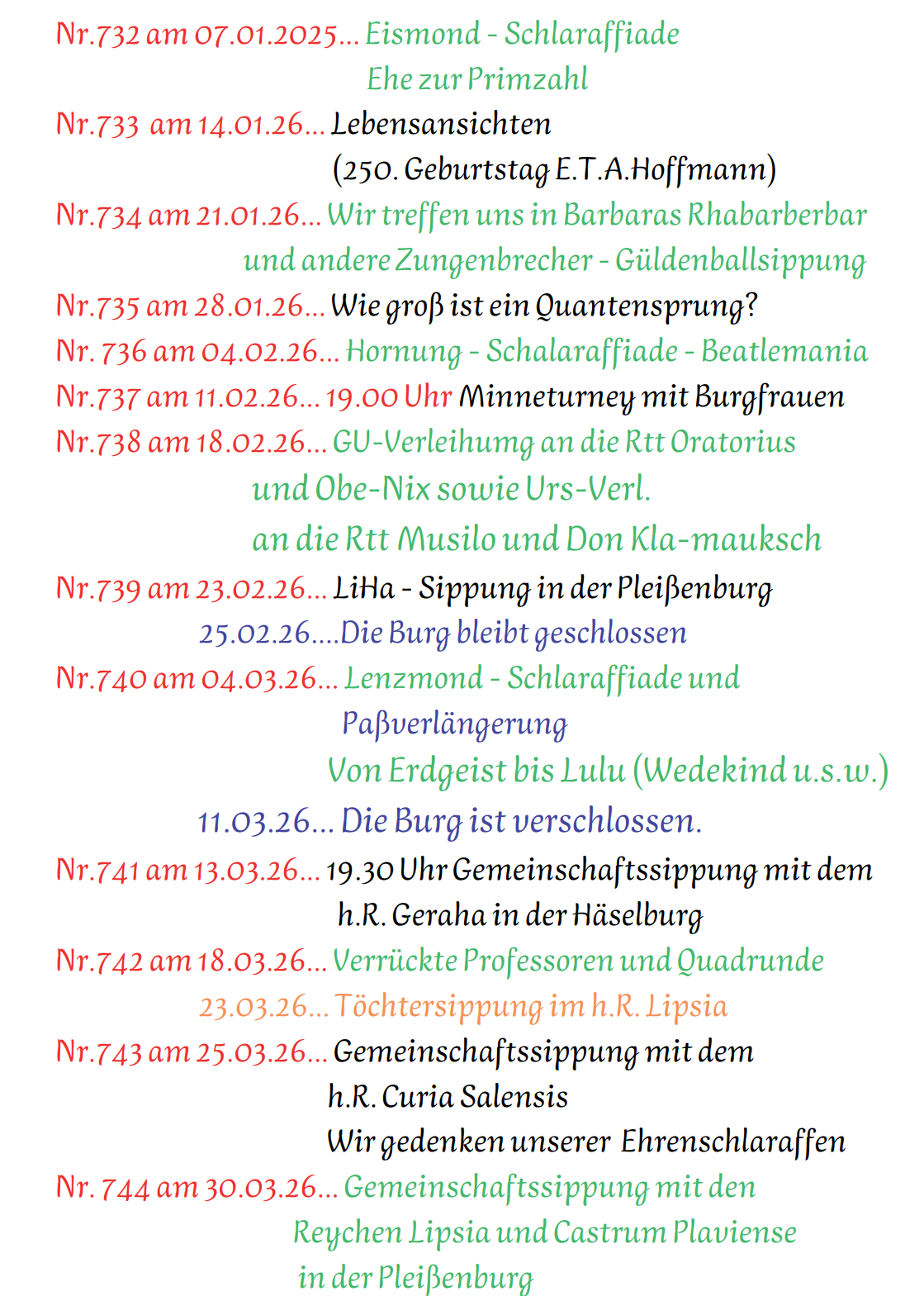 Sippungsfolge 2